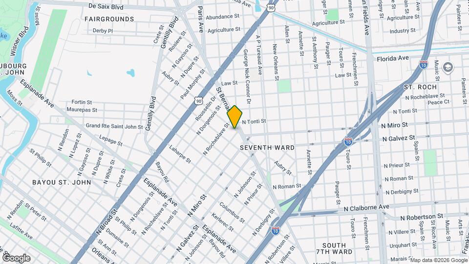 1735 N Tonti St Map and Location Details