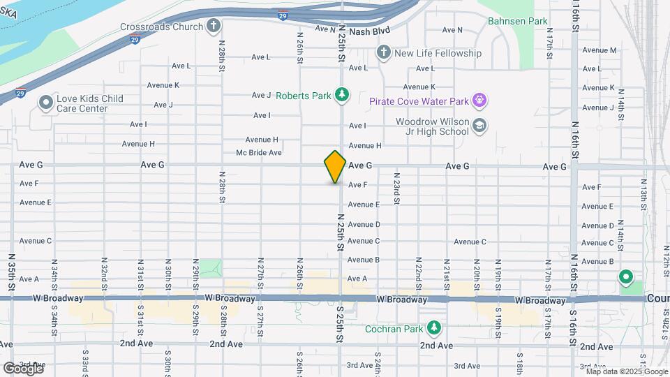 2505 Ave F Map and Location Details