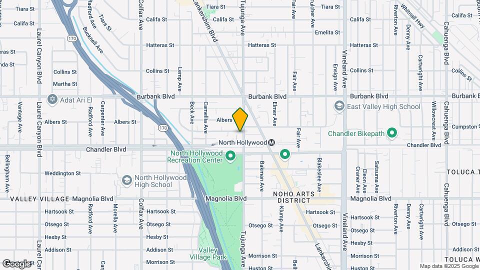 11401 Chandler Blvd Map and Location Details