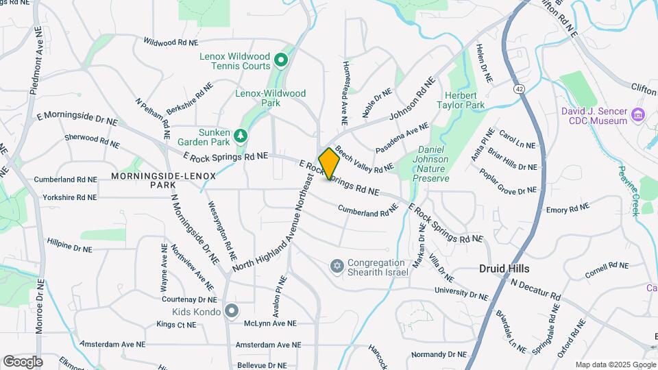 1171 E Rock Springs Rd NE Map and Location Details