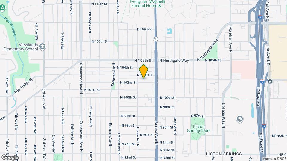 922 N 102nd St Mapa y Detalles de la Ubicación
