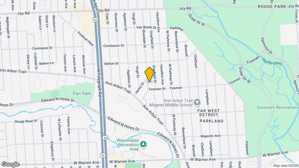 8038 Riverdale St Map and Location Details
