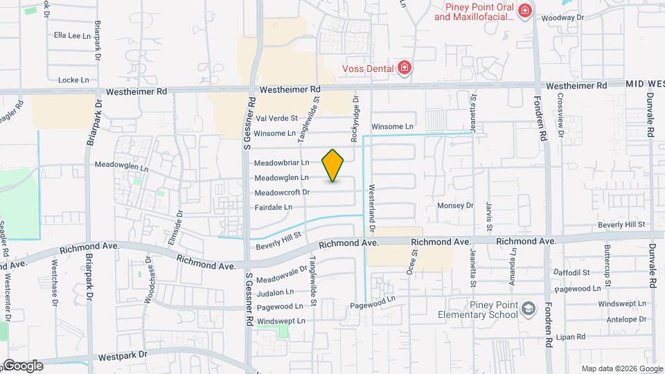 9526 Meadowcroft Dr Map and Location Details