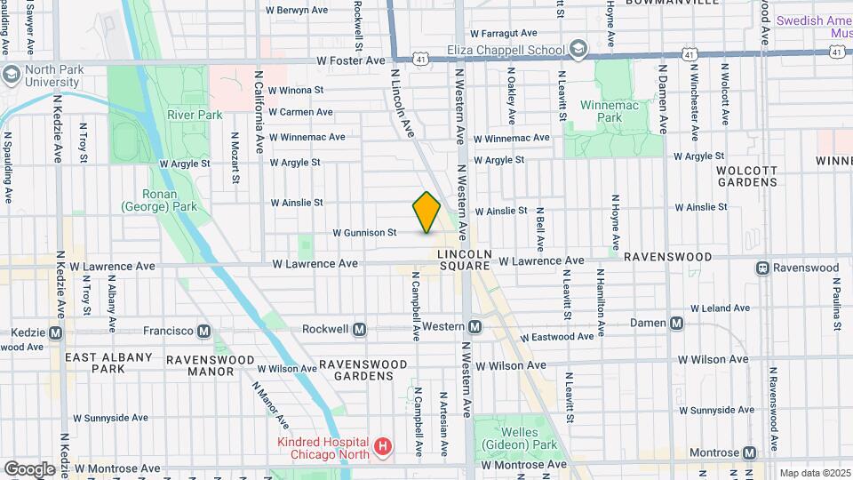2443 W Gunnison St Map and Location Details