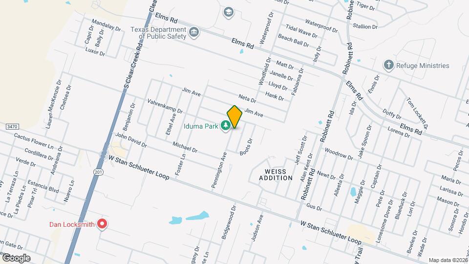 4204 Pennington Ave Map and Location Details