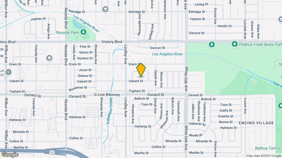 6206 Newcastle Ave Map and Location Details