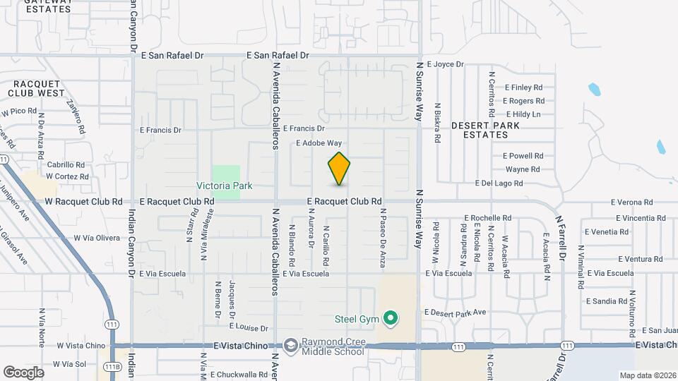 1381 E Padua Way Map and Location Details