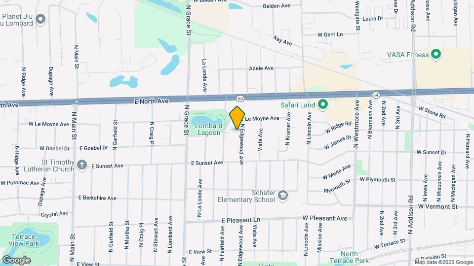 640 N Edgewood Ave Map and Location Details