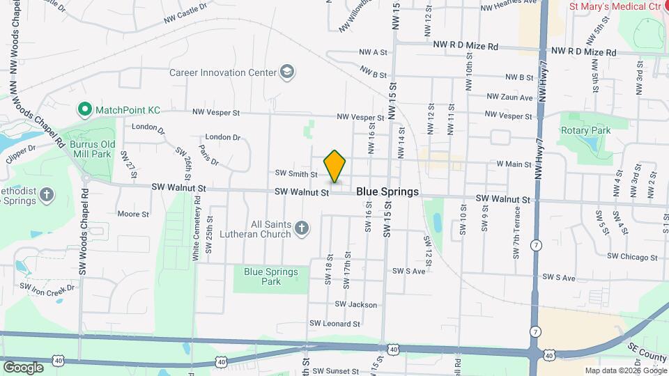 1707 SW Walnut St Map and Location Details