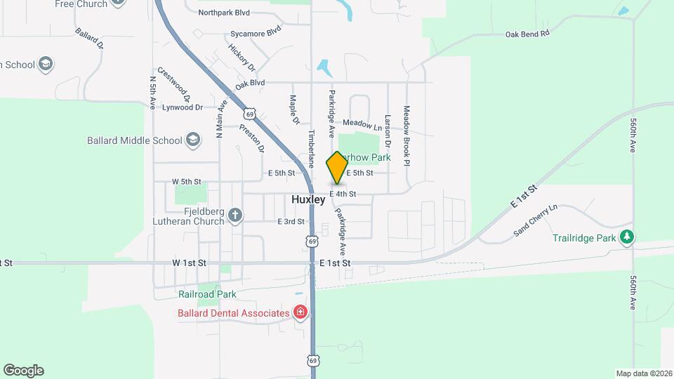 505 E 4th St Map and Location Details