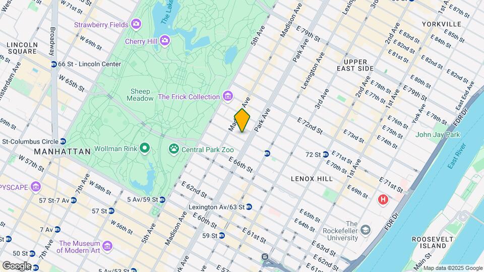 49 E 68th St Map and Location Details