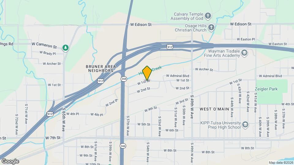 5342 W 1st St Map and Location Details