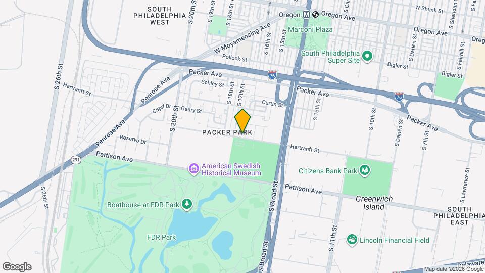 3244 S Smedley St Map and Location Details