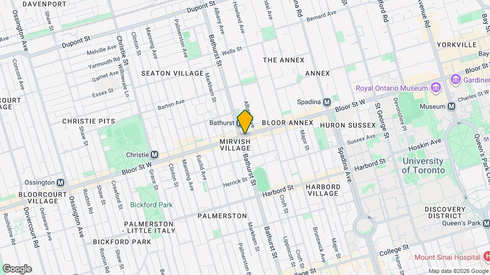 563 Bloor St W Map and Location Details