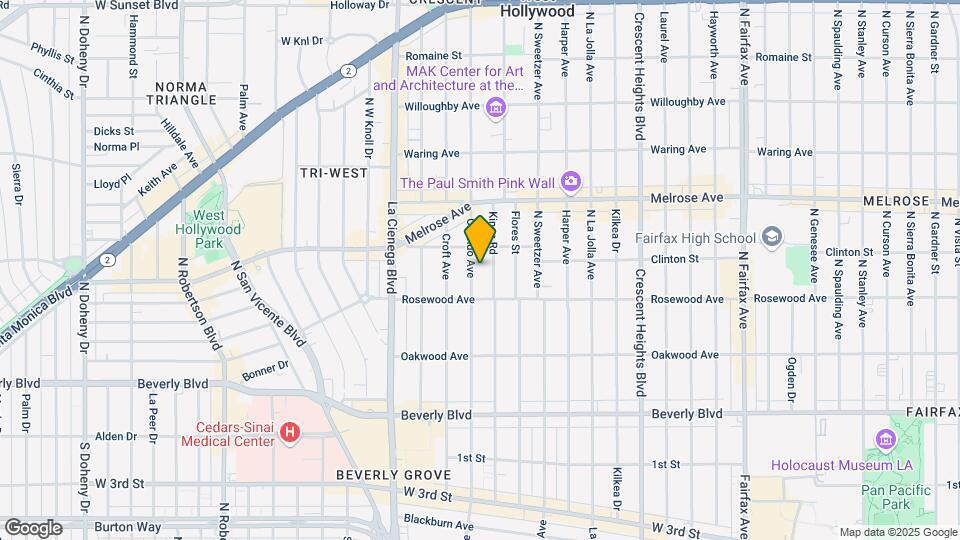 536 N Orlando Ave Map and Location Details