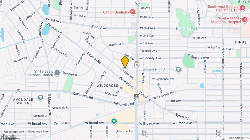 1117 Eager Ave Map and Location Details