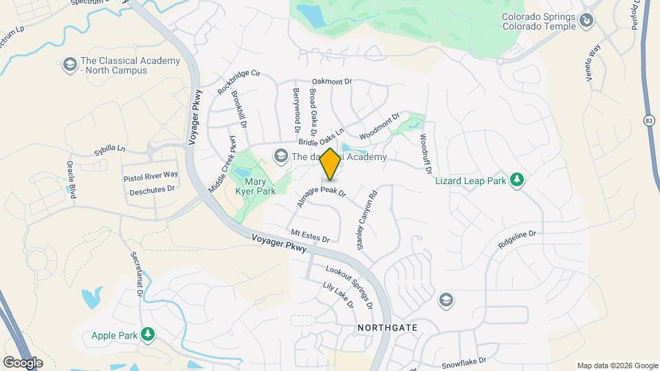 1360 Almagre Peak Dr Map and Location Details