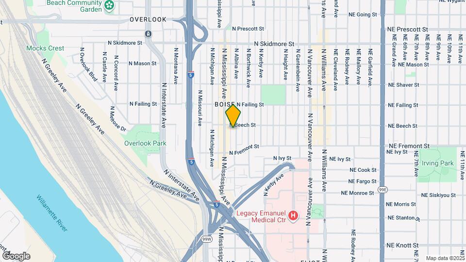 3623 N Albina Ave Map and Location Details