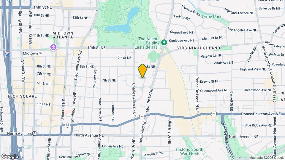 854 Vedado Way NE Map and Location Details