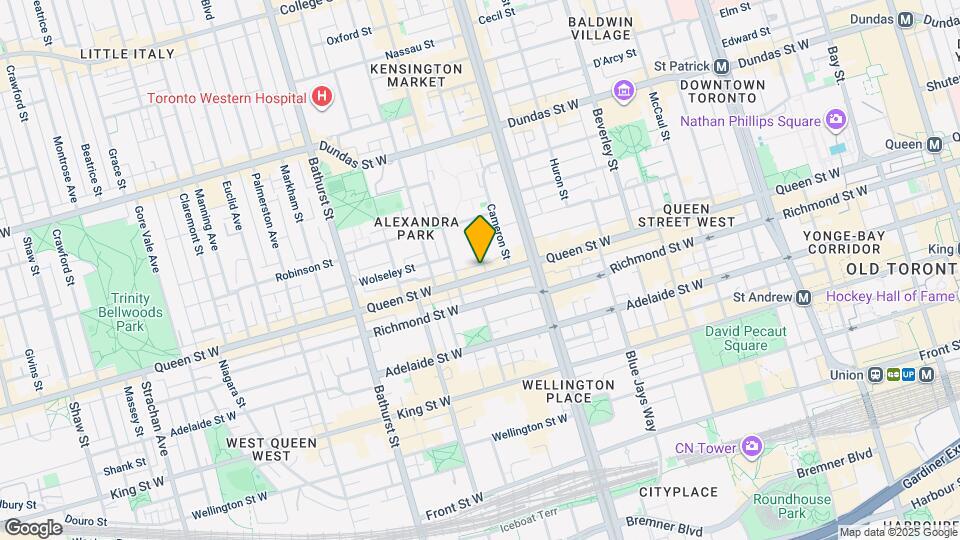 436 Queen St W Map and Location Details