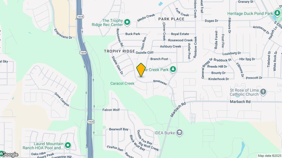 9822 Rousseau Rd Map and Location Details