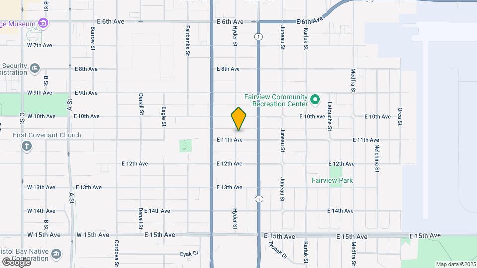 801 E 11th Ave Map and Location Details
