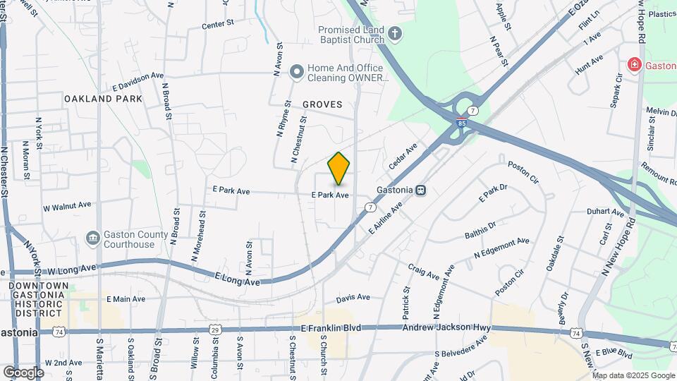402 N Poplar St Map and Location Details