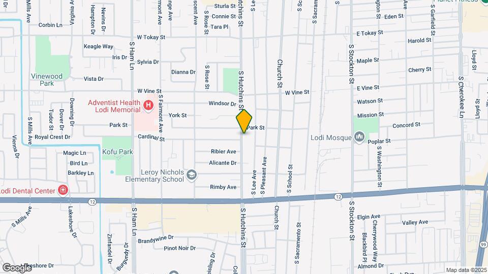 1112 S Hutchins St Mapa y Detalles de la Ubicación
