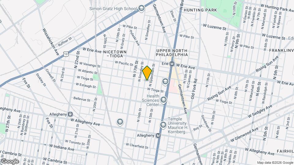 3521 N 16th St Map and Location Details