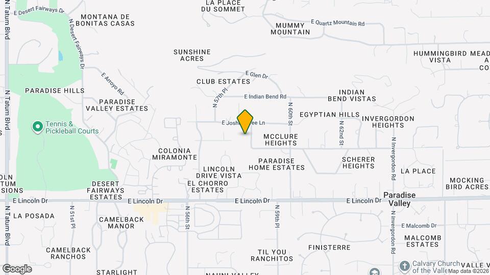 6724 N 58th Pl Map and Location Details