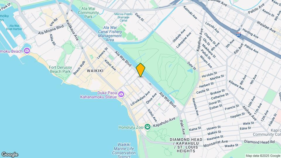 2415 Ala Wai Blvd Map and Location Details