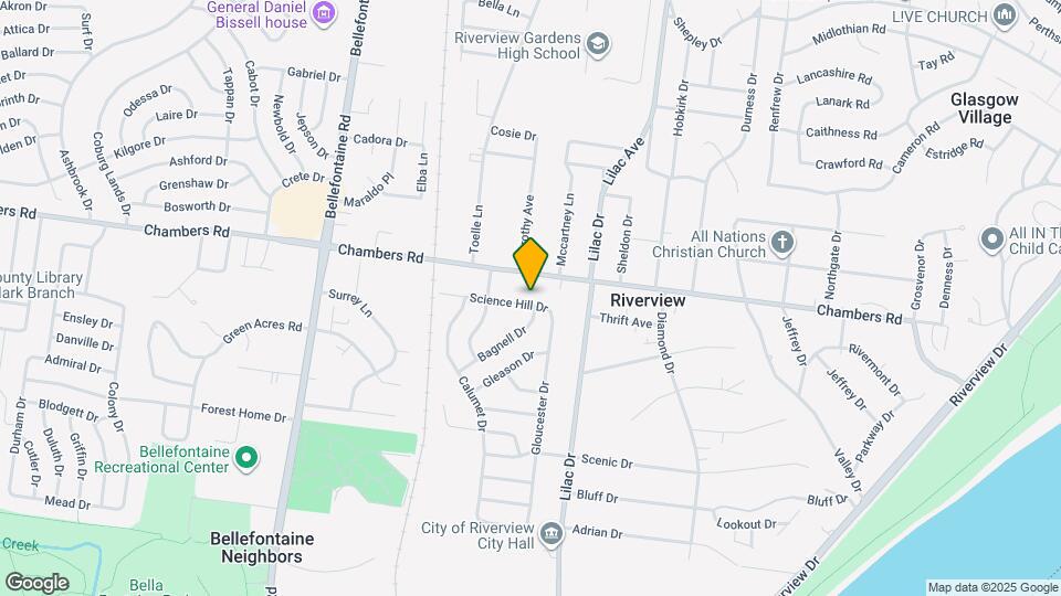 617 Science Hill Dr Map and Location Details