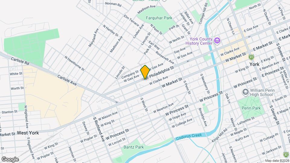 562 W Philadelphia St Map and Location Details