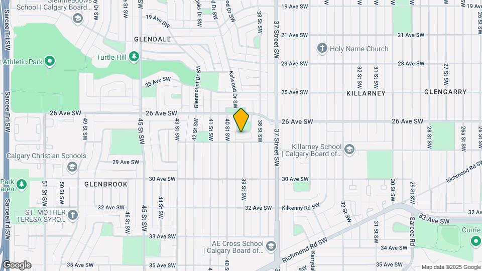 4020 Glenpark Cres SW Map and Location Details