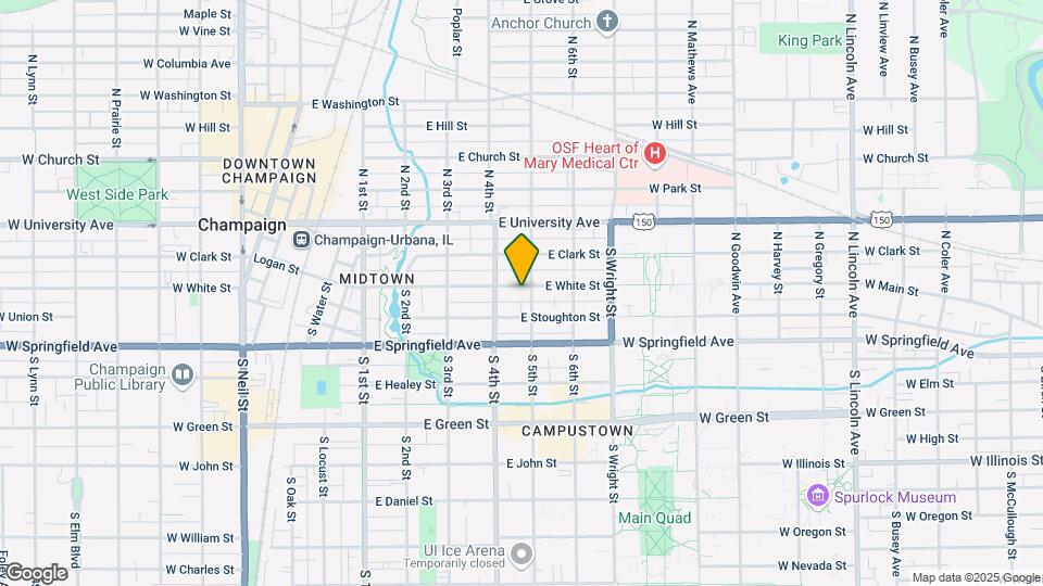 303 S 5th St Map and Location Details