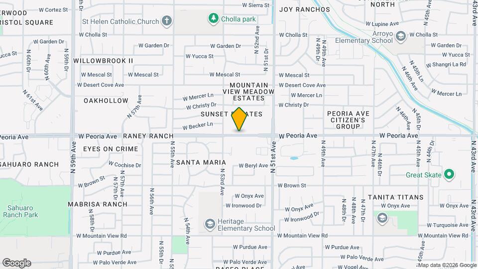 Sunset Estate Apts Condos Map and Location Details