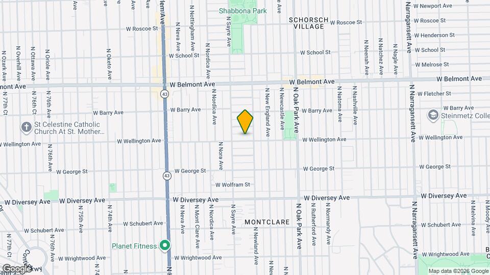 6948 W Wellington Ave Map and Location Details