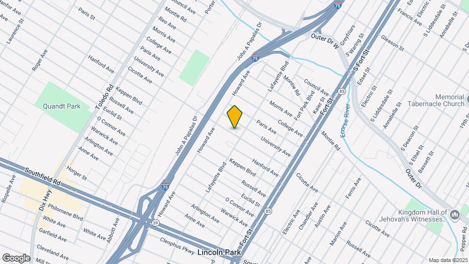 1524 Cicotte Ave, Unit 1 Mapa y Detalles de la Ubicación