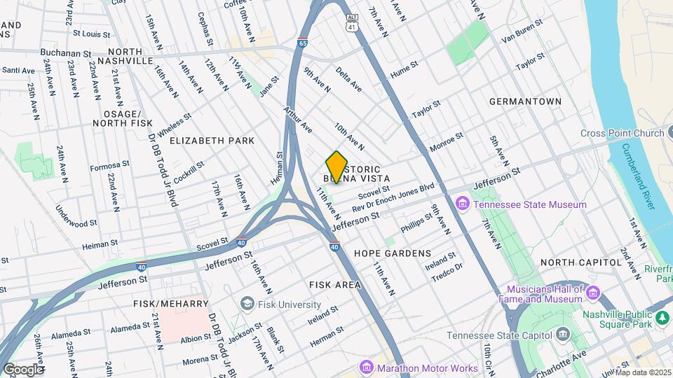 1029 Monroe St Mapa y Detalles de la Ubicación