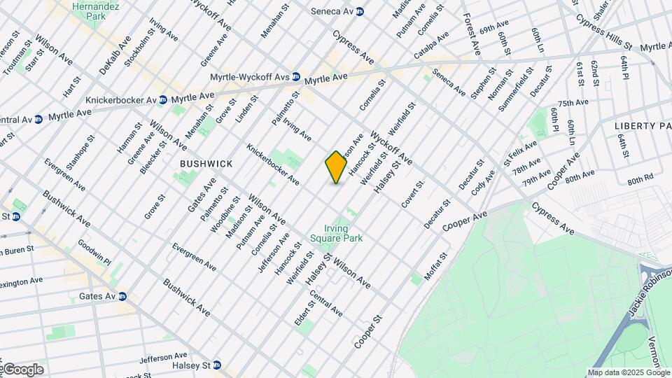1341 Hancock Street Apartments Mapa y Detalles de la Ubicación
