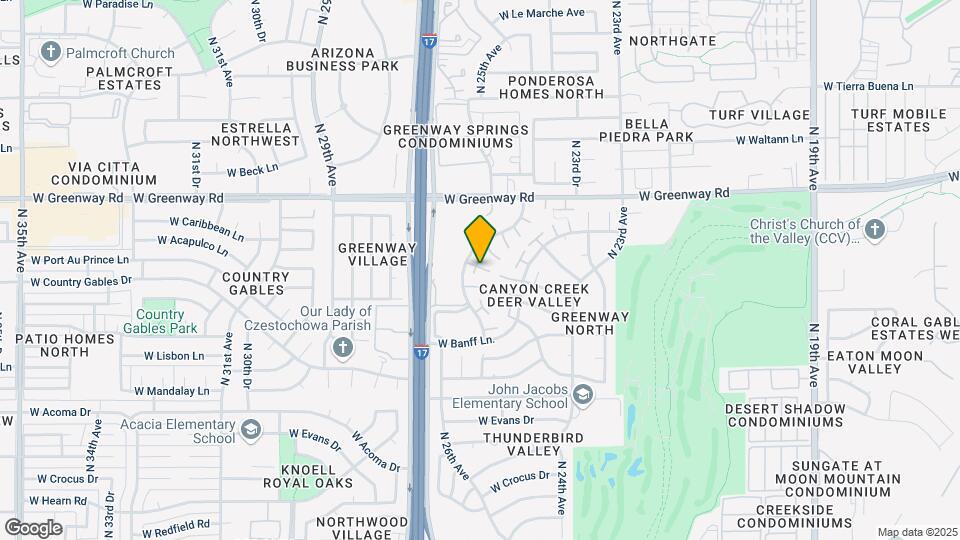 14851 N 25th Dr Mapa y Detalles de la Ubicación