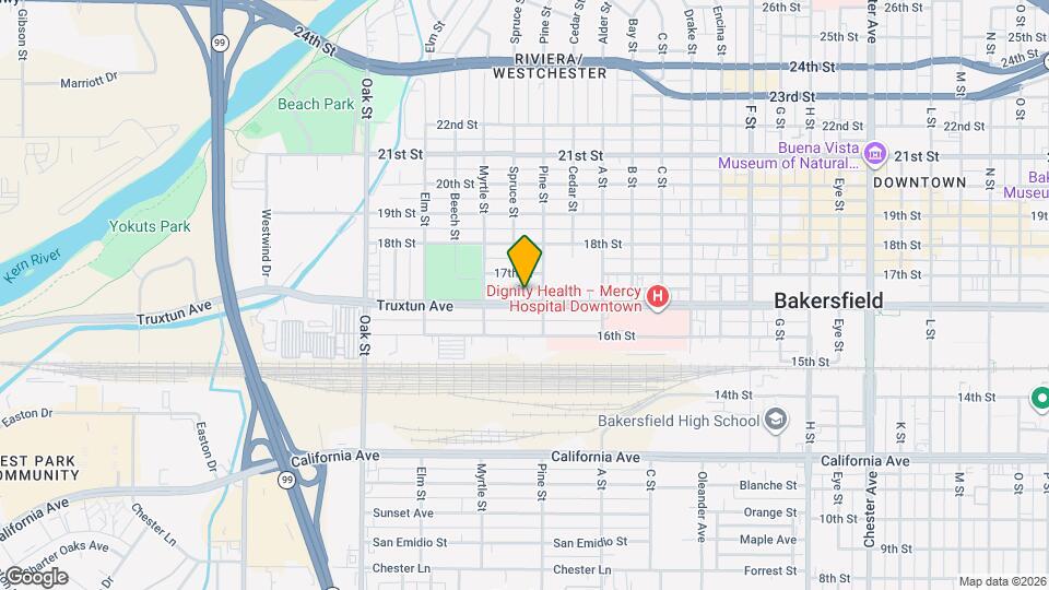 2620 Truxtun Ave Map and Location Details