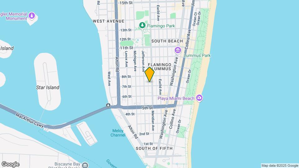 710 Meridian Ave Mapa y Detalles de la Ubicación