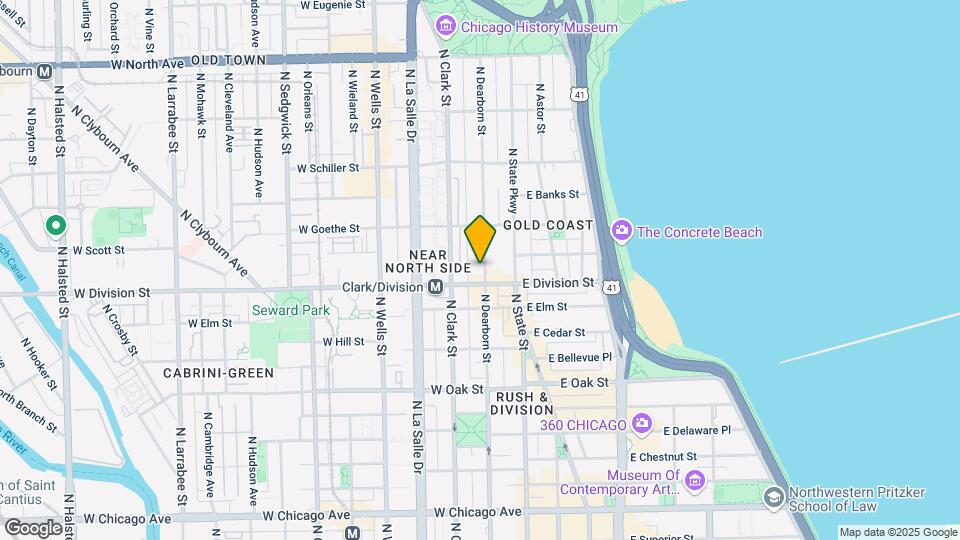 1226 N Dearborn St, Unit 33C Map and Location Details