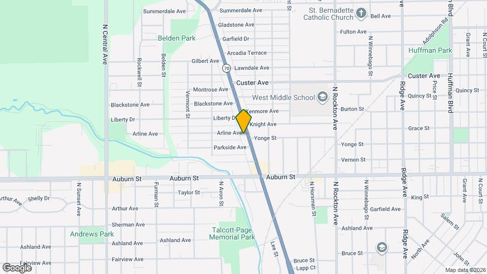 1720 Kilburn Ave Map and Location Details
