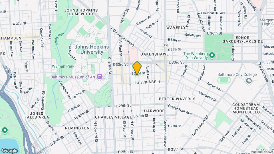 3122 Guilford Ave Mapa y Detalles de la Ubicación
