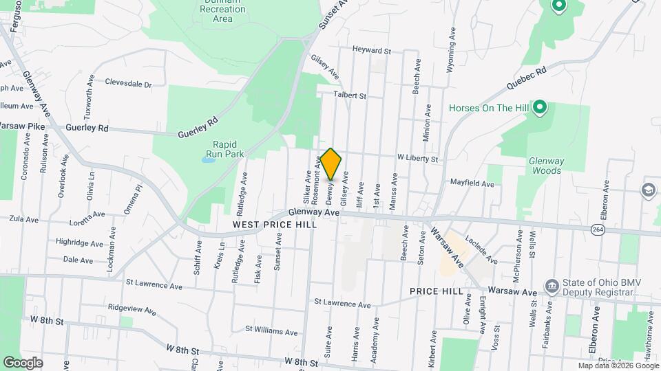 1232 Dewey Ave Mapa y Detalles de la Ubicación