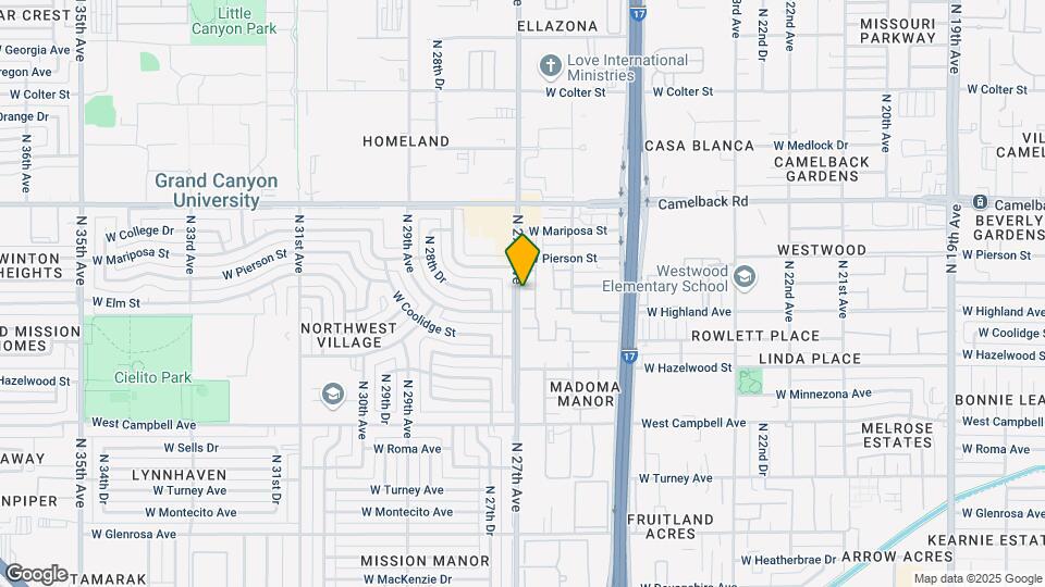 2645 W Elm St Mapa y Detalles de la Ubicación