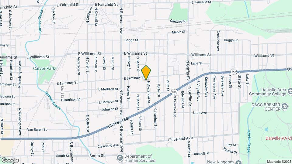 316 N Alexander St Map and Location Details