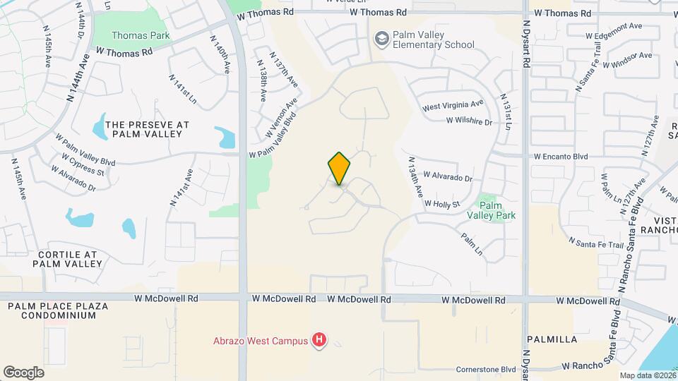 13588 W Alvarado Dr Map and Location Details